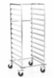 Tepsi Taşıma Arabası - 17 raylı - GN 2/1 x 65 mm tepsi için